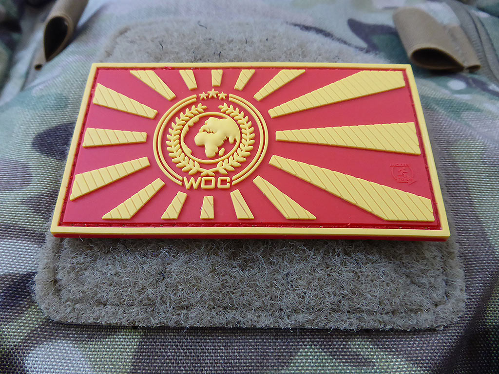 World Of Conflict Rising Sun Patch, redorange / 3D Rubber Patch - Patch Snatched