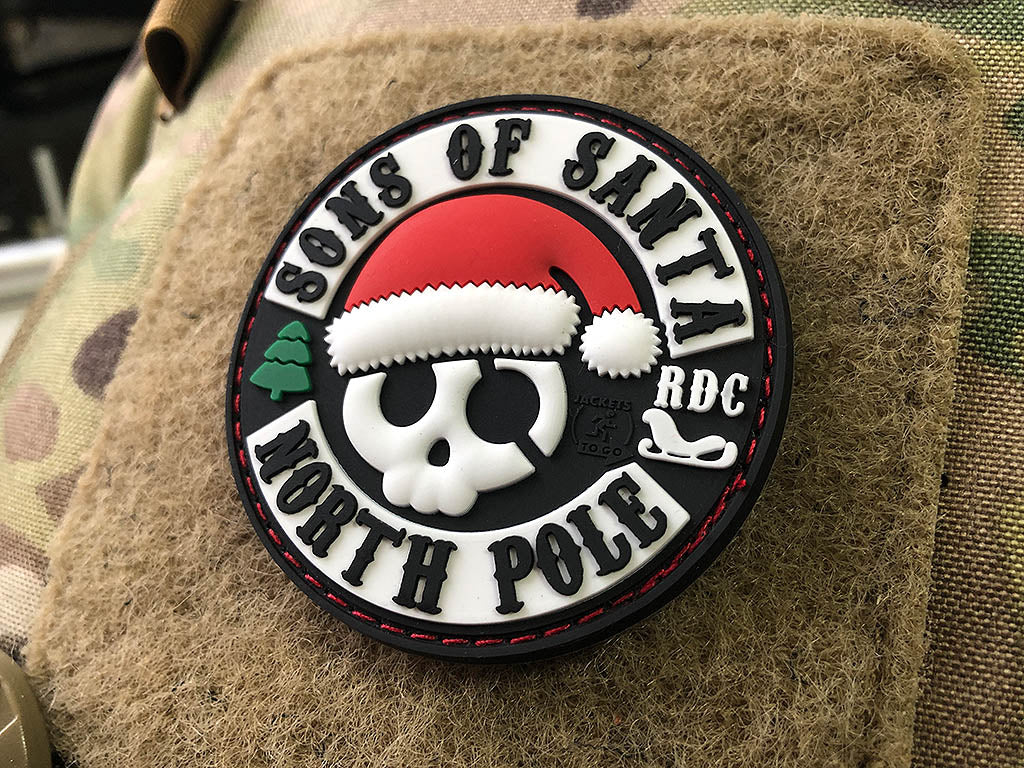 SONS OF SANTA Patch, 3D Rubber Patch