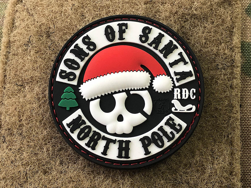 SONS OF SANTA Patch, 3D Rubber Patch