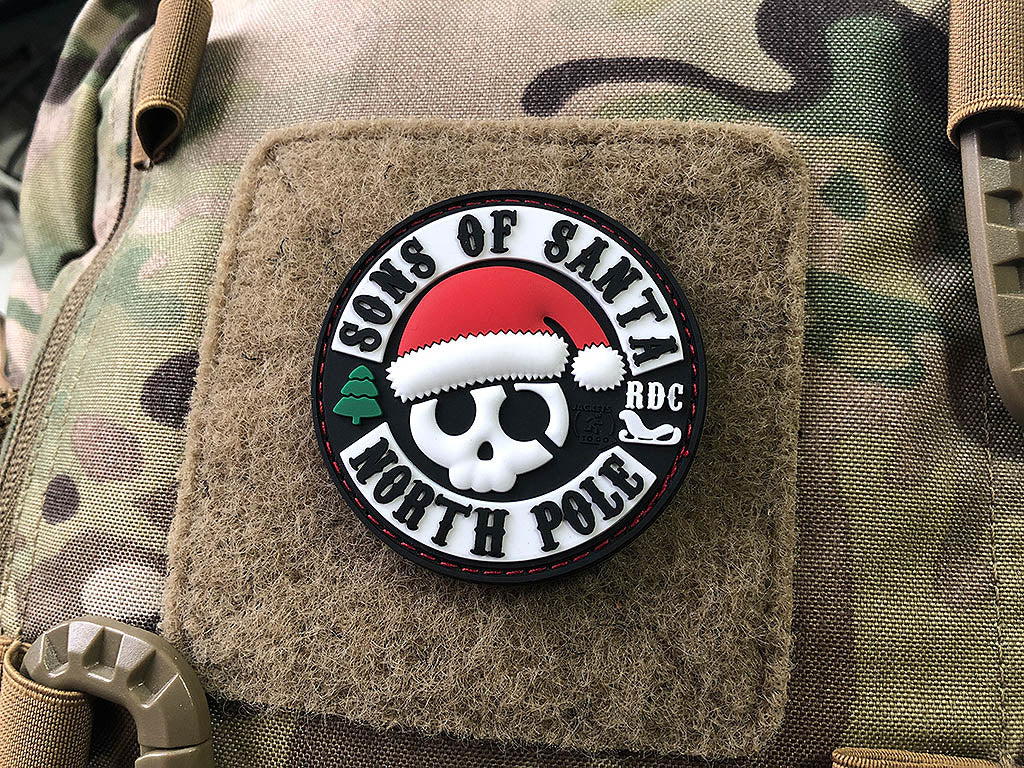 SONS OF SANTA Patch, 3D Rubber Patch