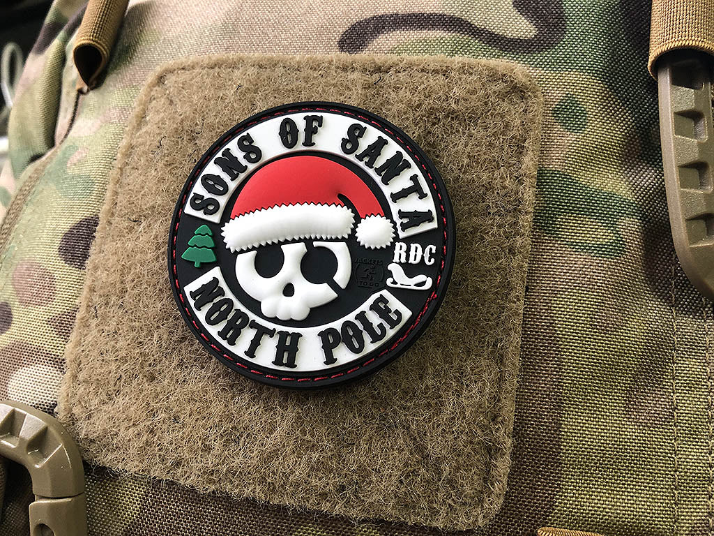 SONS OF SANTA Patch, 3D Rubber Patch