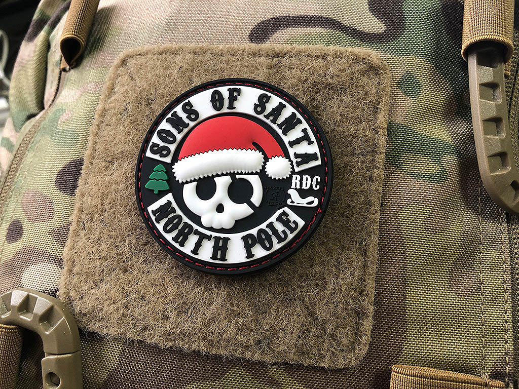 SONS OF SANTA Patch, 3D Rubber Patch