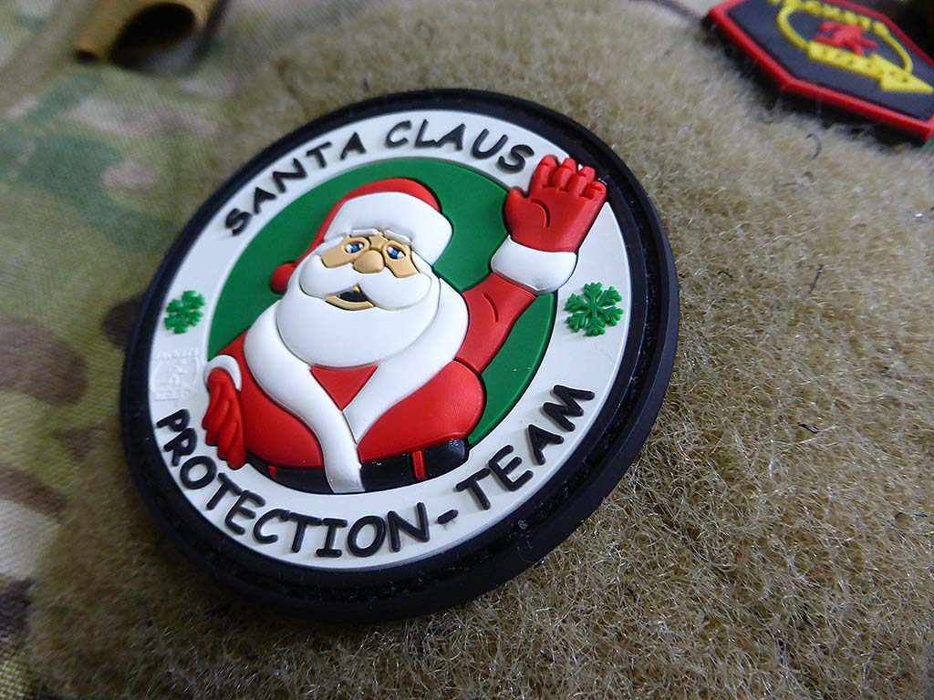 Santa Claus Protection Team Patch, fullcolor / 3D Rubber Patch - Patch Snatched