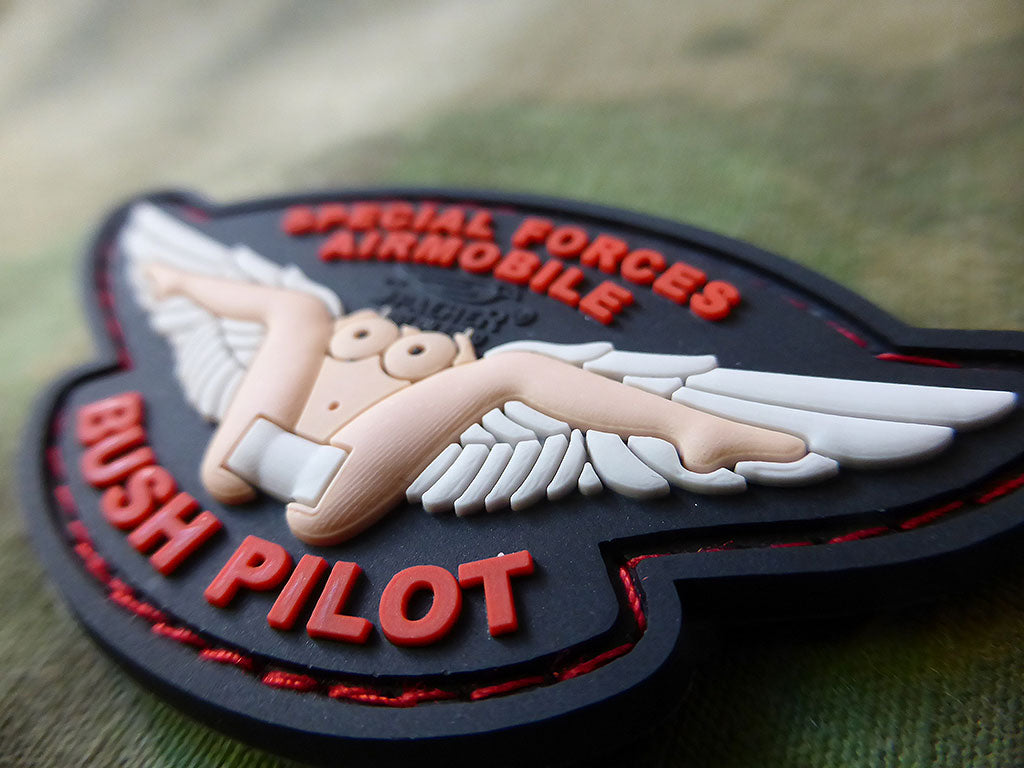 Bush Pilot Wing Patch, fullcolor / 3D Rubber Patch