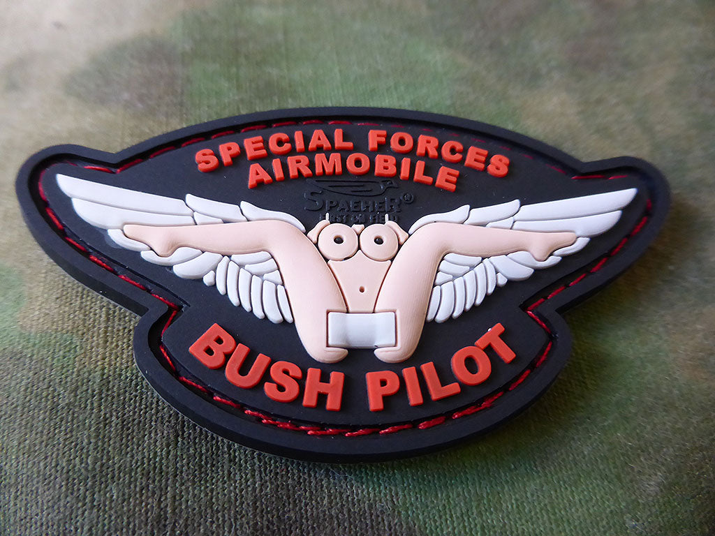 Bush Pilot Wing Patch, fullcolor / 3D Rubber Patch