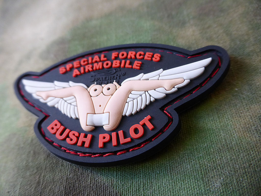 Bush Pilot Wing Patch, fullcolor / 3D Rubber Patch