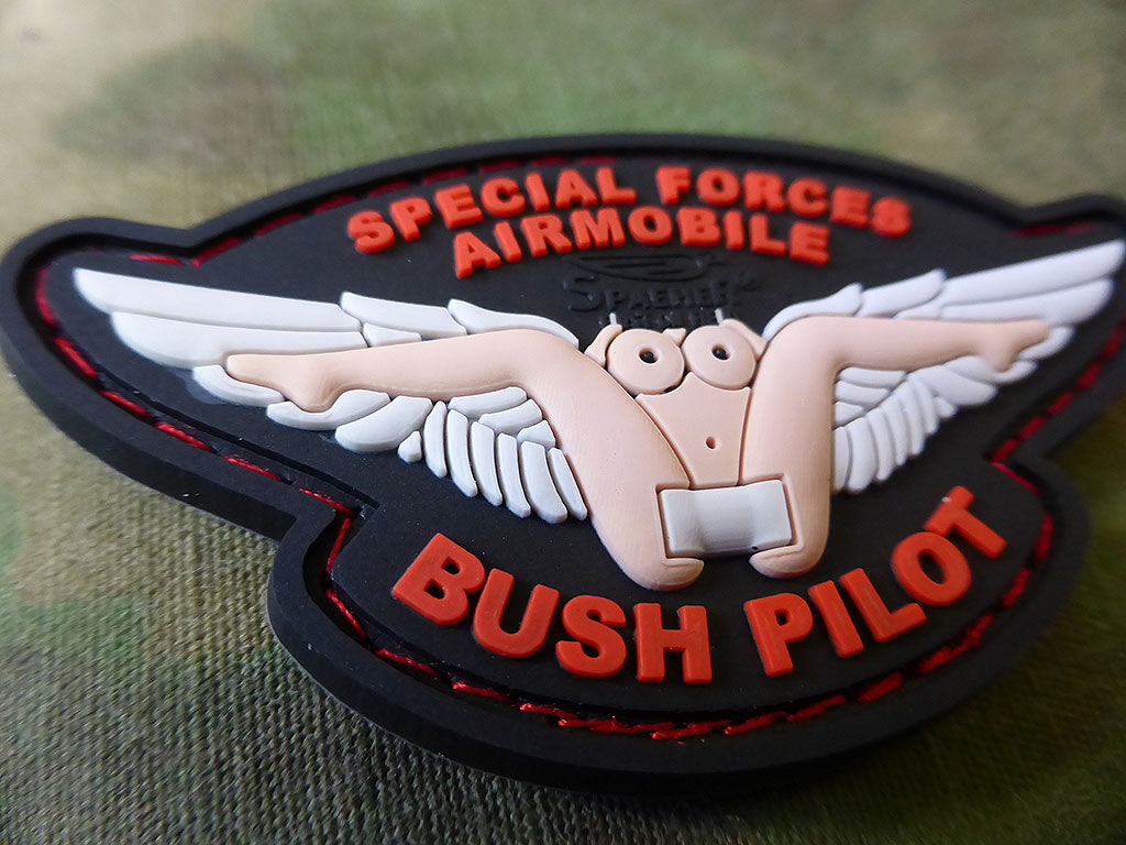 Bush Pilot Wing Patch, fullcolor / 3D Rubber Patch