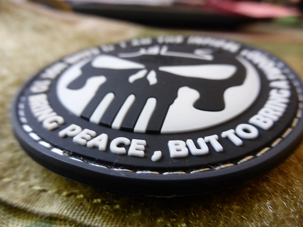 LE Patch INFIDEL PUNISHER, swat / Patch en caoutchouc 3D