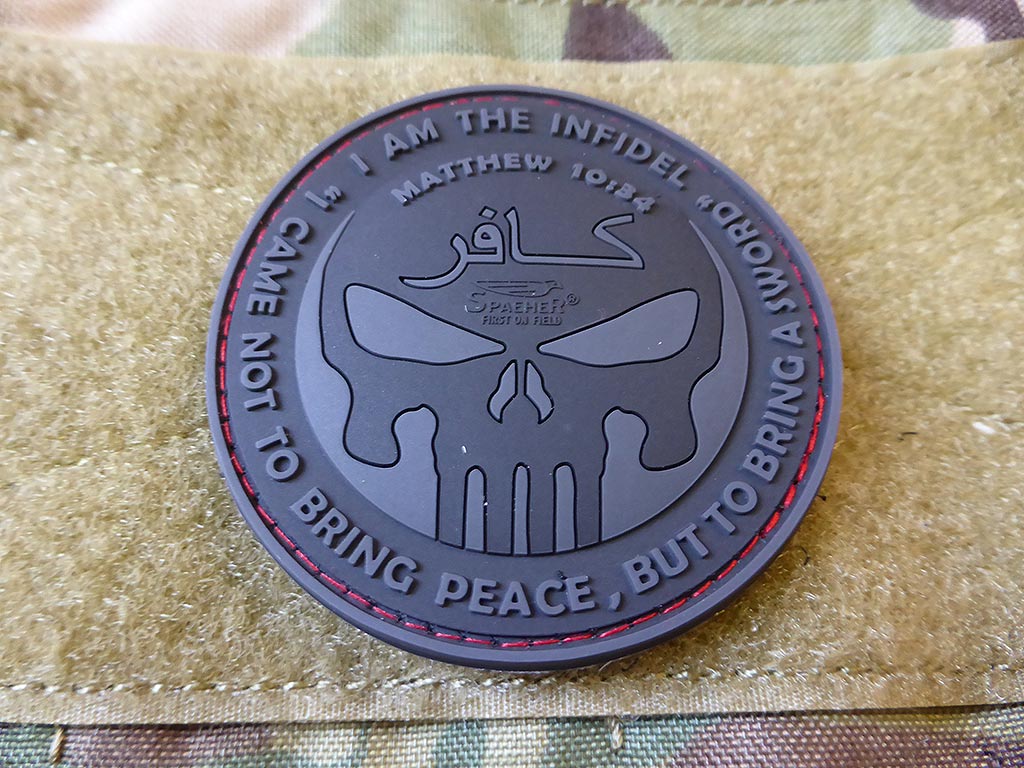 THE INFIDEL PUNISHER Patch, blackops / 3D Rubber Patch - Patch Snatched