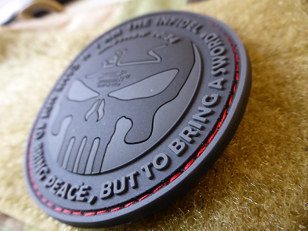 LE Patch INFIDEL PUNISHER, blackops / Patch en caoutchouc 3D