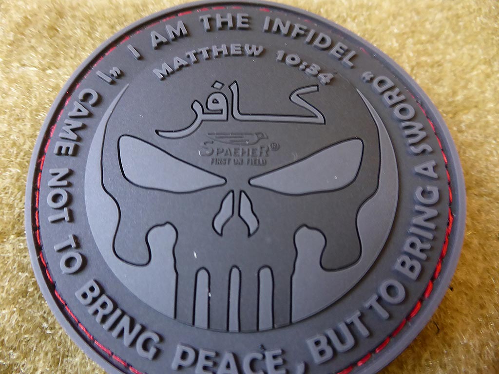 LE Patch INFIDEL PUNISHER, blackops / Patch en caoutchouc 3D