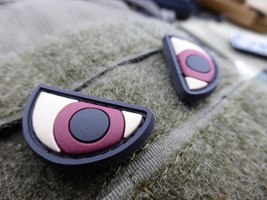 Angry Eyes Patch Set, fullcolor / 3D Rubber Patch