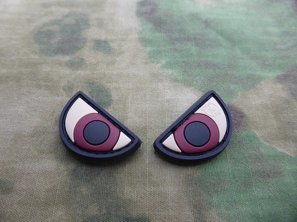 Angry Eyes Patch Set, fullcolor / 3D Rubber Patch