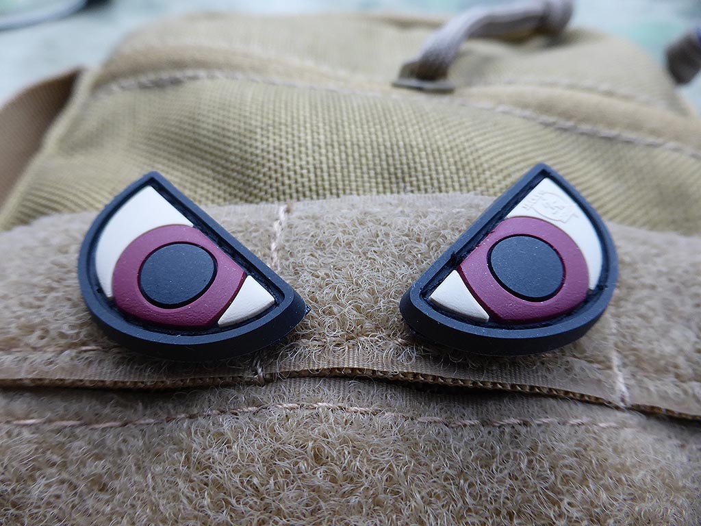 Angry Eyes Patch Set, fullcolor / 3D Rubber Patch