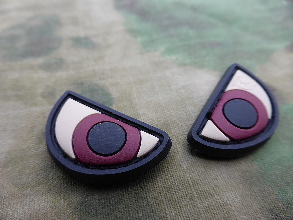 Angry Eyes Patch Set, fullcolor / 3D Rubber Patch