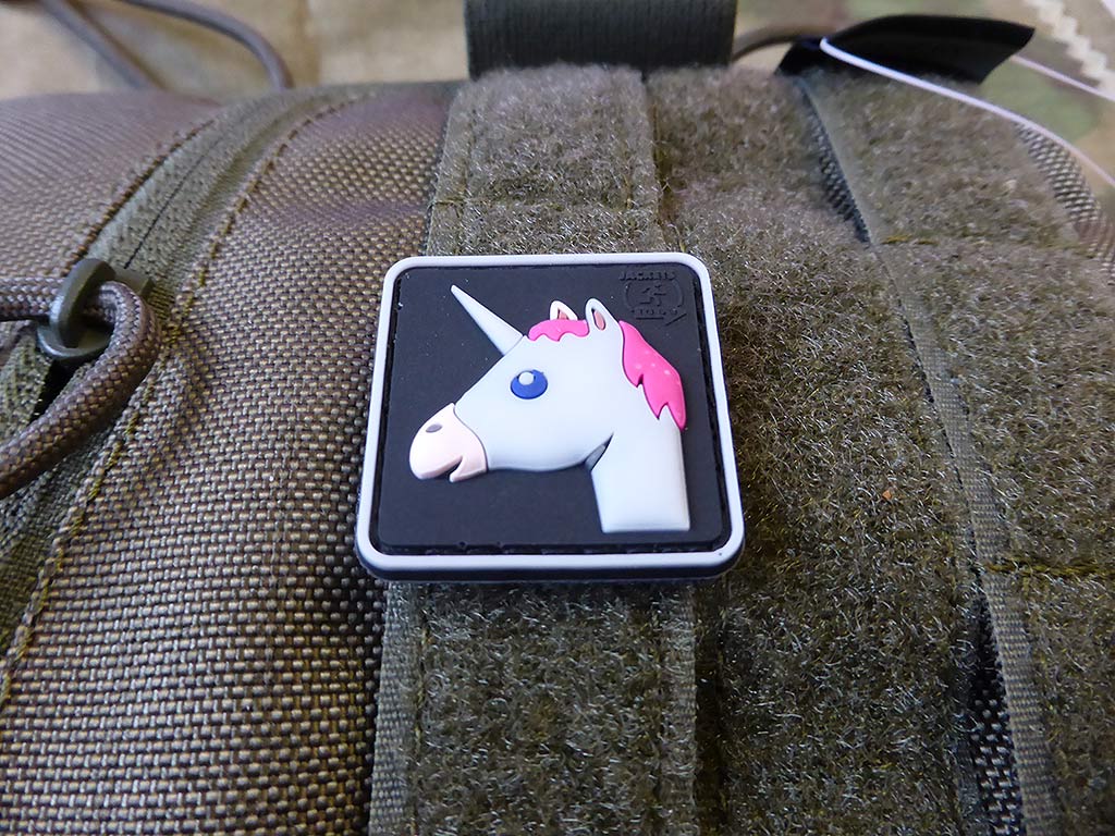 Einhorn Unicorn Patch, fullcolor / 3D Rubber Patch