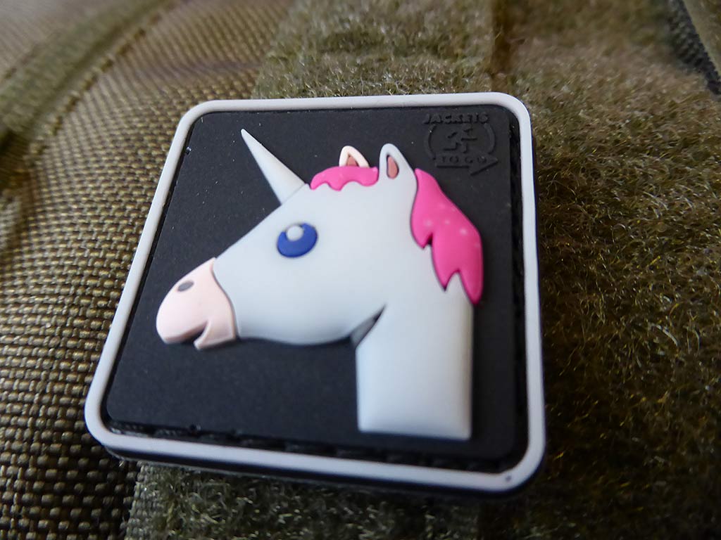 Einhorn Unicorn Patch, fullcolor / 3D Rubber Patch