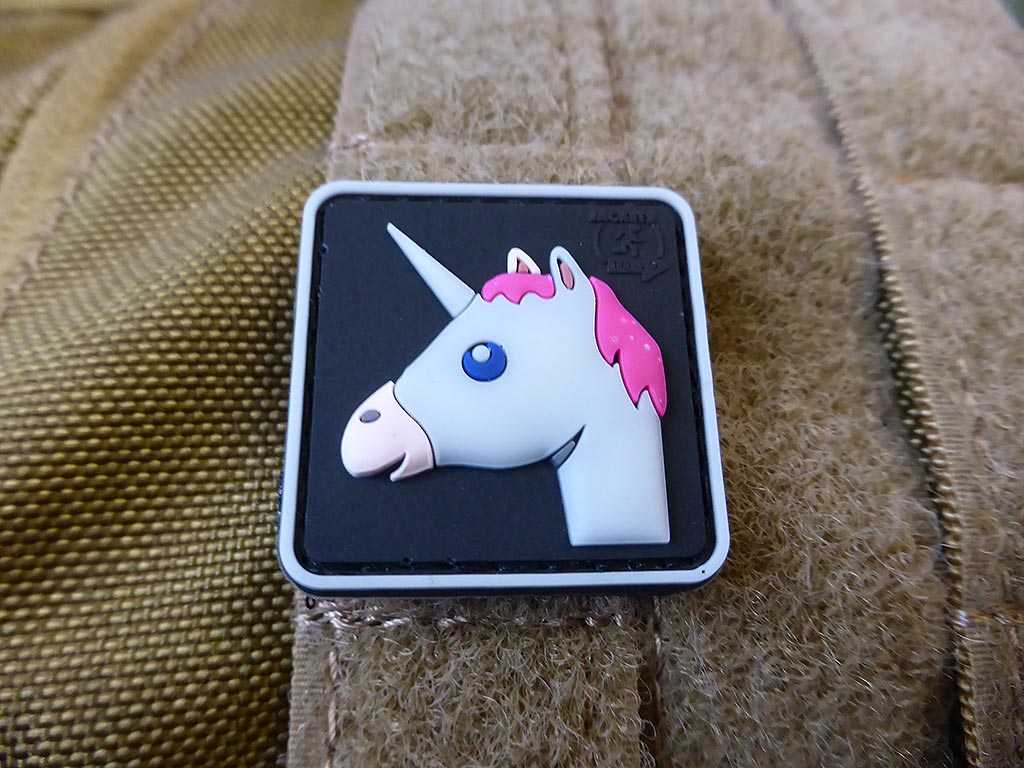 Einhorn Unicorn Patch, fullcolor / 3D Rubber Patch