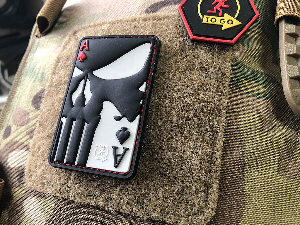 Punisher Ace Of Spades Patch, fullcolor / 3D Rubber Patch