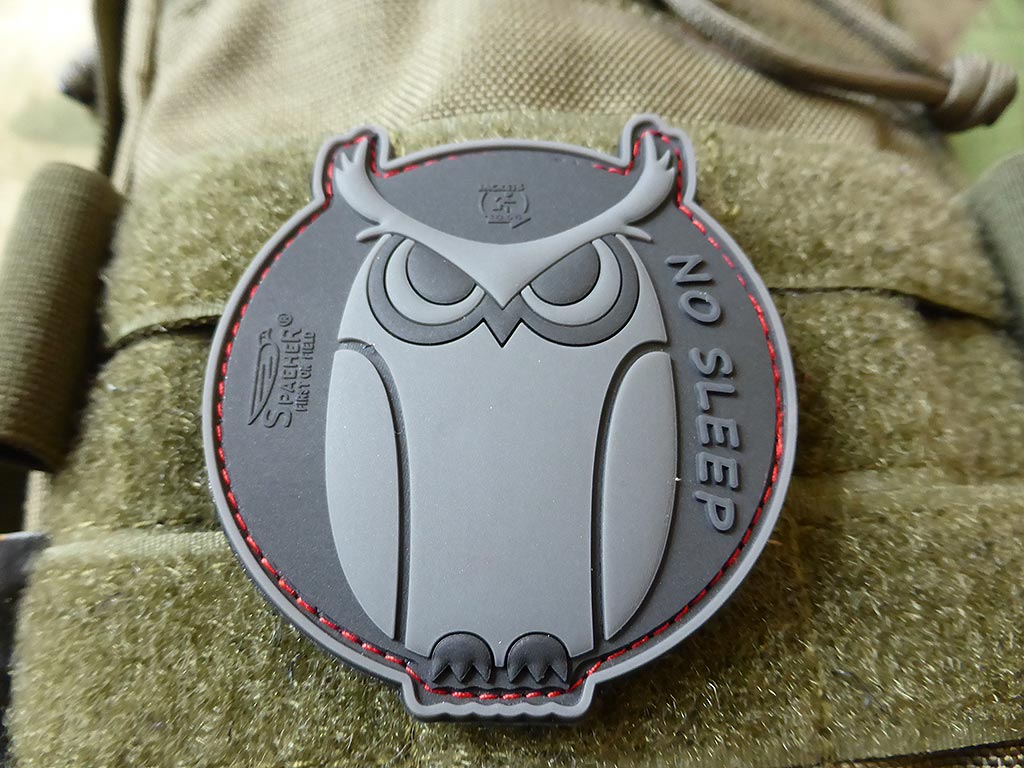 Pas de sommeil - Patch hibou SpecialOps, / Patch en caoutchouc 3D