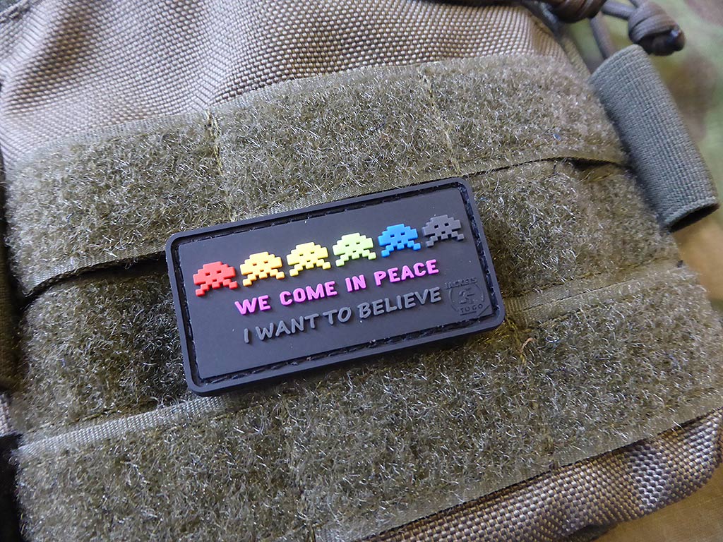 WE COME IN PEACE ALIEN INVASION Patch / 3D Rubber Patch