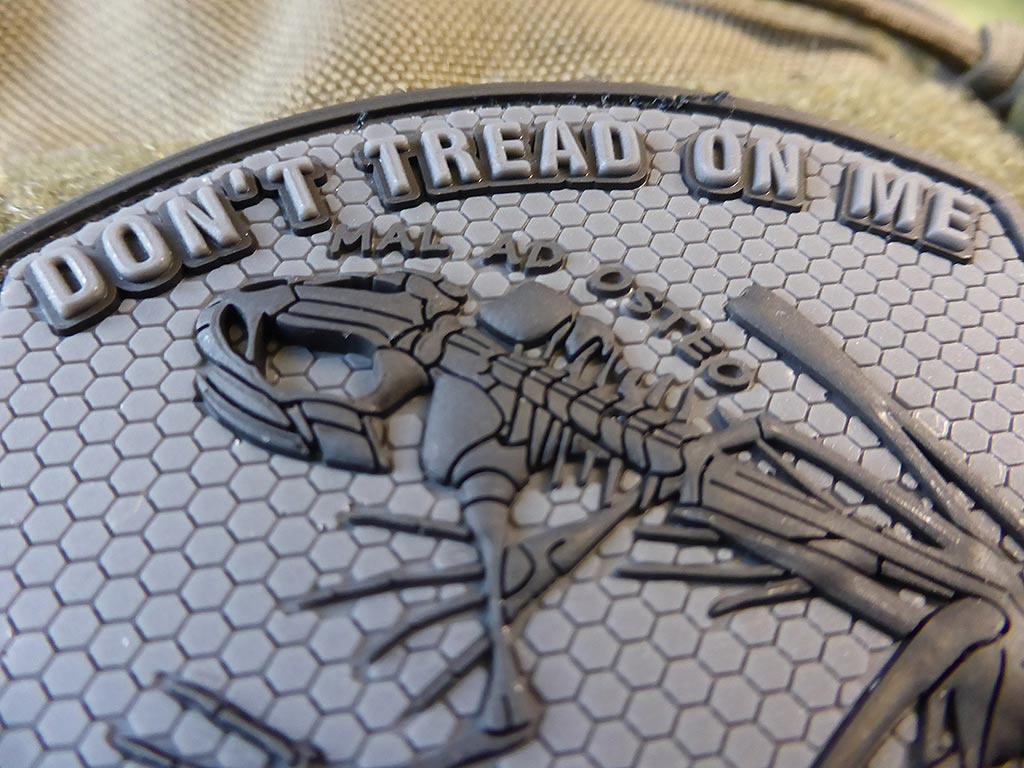 DON´T TREAD ON ME FROG Patch, blackops / 3D Rubber Patch