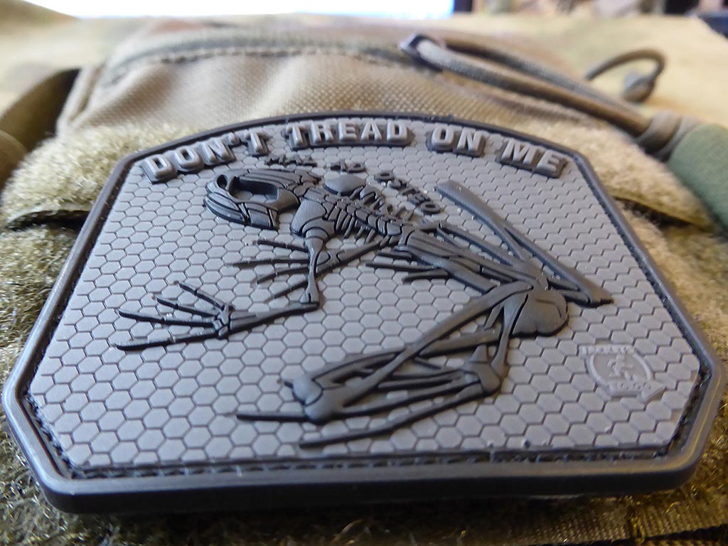 DON´T TREAD ON ME FROG Patch, blackops / 3D Rubber Patch