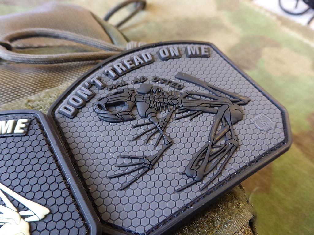 DON´T TREAD ON ME FROG Patch, blackops / 3D Rubber Patch