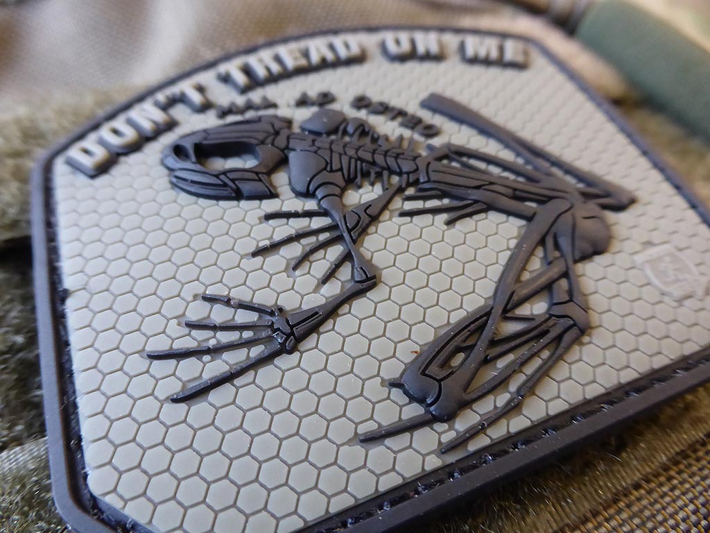 DON´T TREAD ON ME FROG Patch, blackops / 3D Rubber Patch