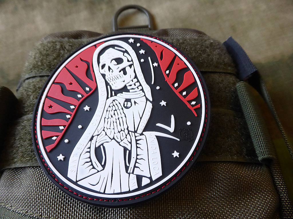 Santa Muerte Patch, redsky / 3D Rubber Patch - Patch Snatched