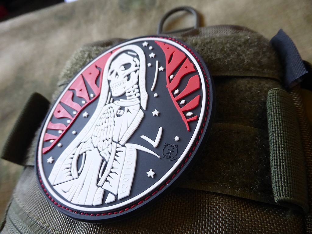 Santa Muerte Patch, redsky / 3D Rubber Patch - Patch Snatched