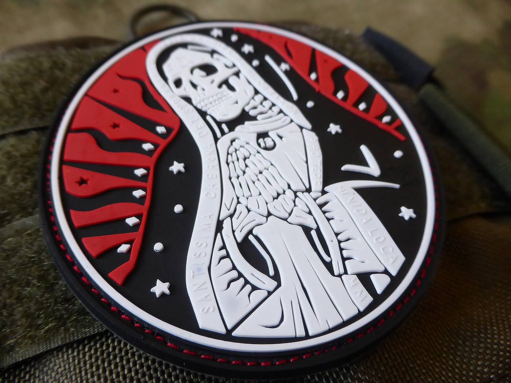 Santa Muerte Patch, redsky / 3D Rubber Patch - Patch Snatched