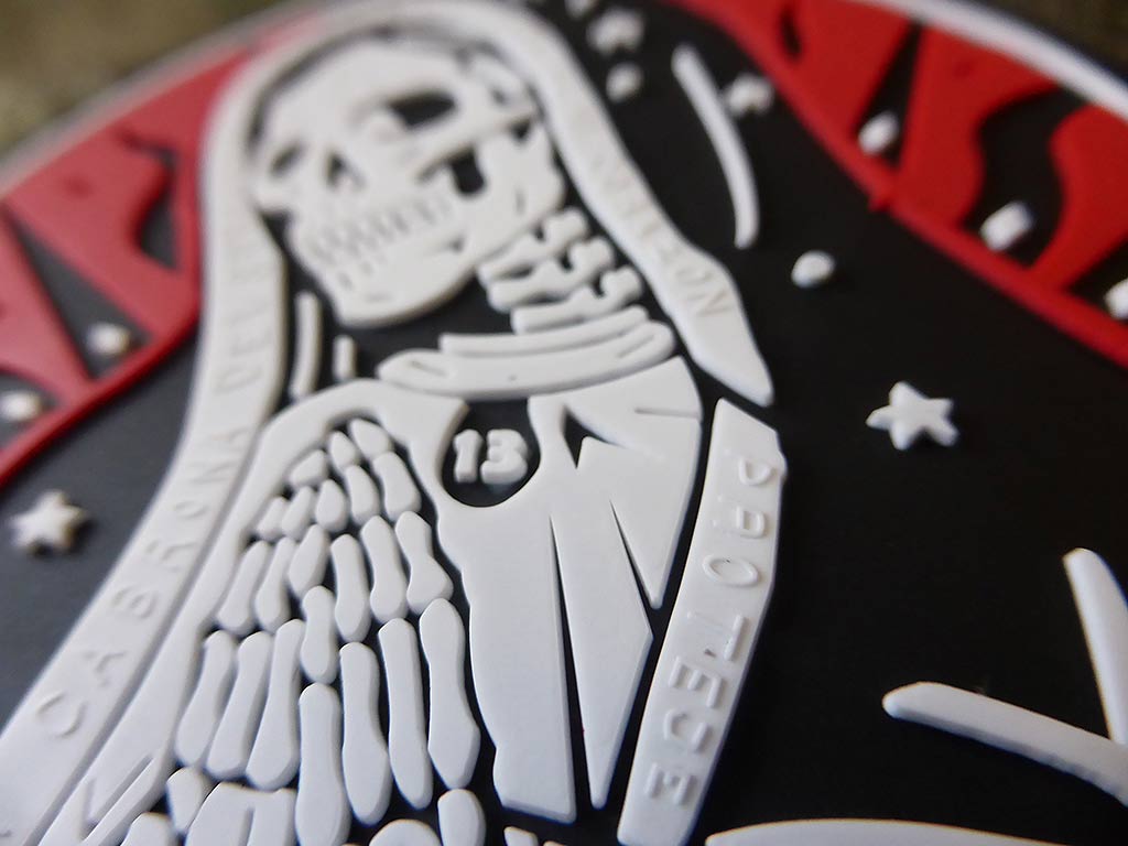 Santa Muerte Patch, redsky / 3D Rubber Patch - Patch Snatched