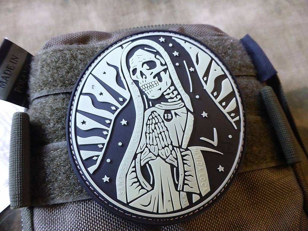 Patch Santa Muerte, gid / Patch en caoutchouc 3D