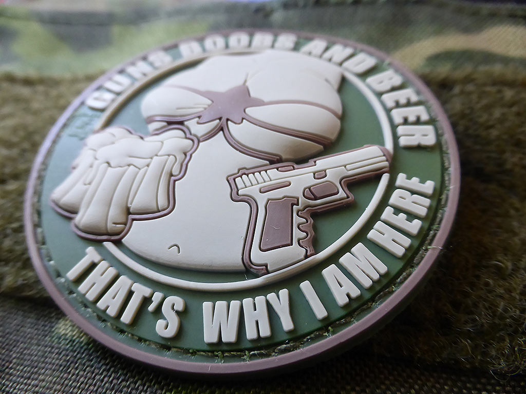 Guns Boobs and Beer Patch, multicam / 3D Rubber Patch