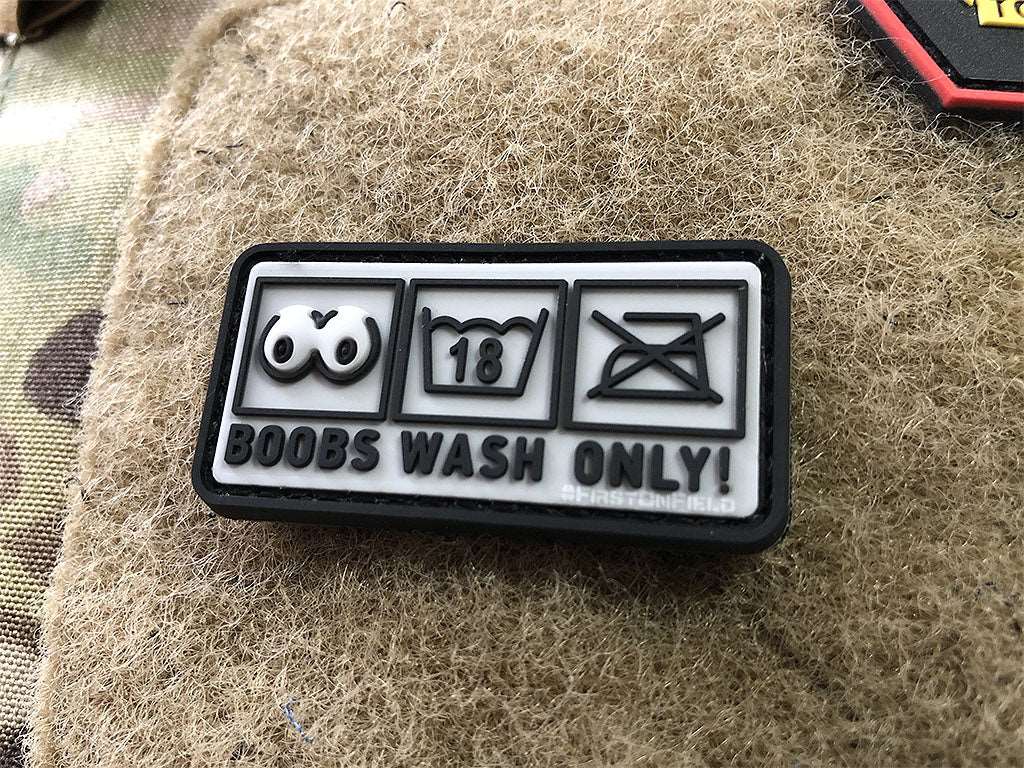 Boobs Wash Only Patch  / 3D Rubber Patch