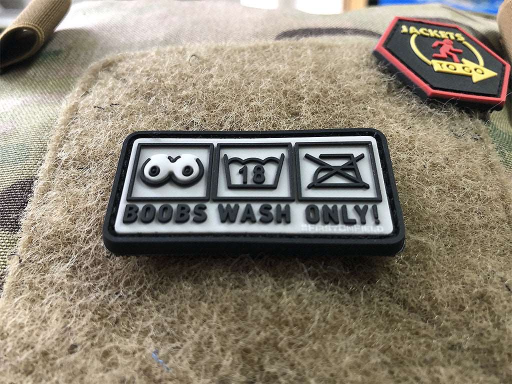 Boobs Wash Only Patch  / 3D Rubber Patch