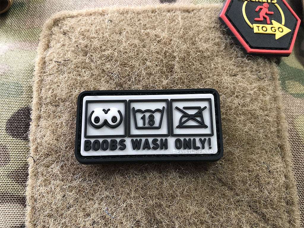 Boobs Wash Only Patch  / 3D Rubber Patch