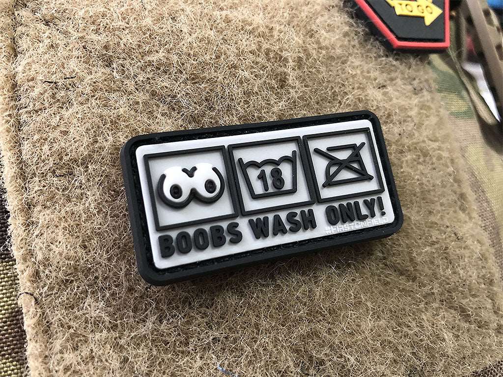 Boobs Wash Only Patch  / 3D Rubber Patch
