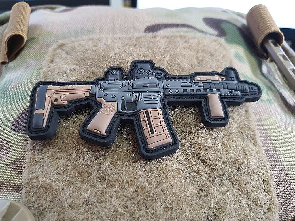 AR-15 Patch, fullcolor, 3D Rubber Patch