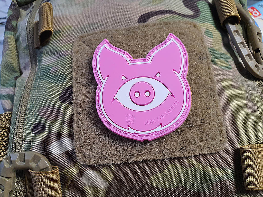 MonsterPig Patch, pink, 3D Rubber Patch - Patch Snatched