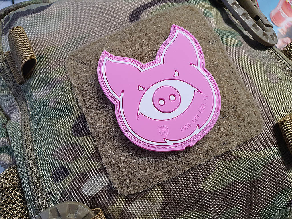 MonsterPig Patch, pink, 3D Rubber Patch - Patch Snatched