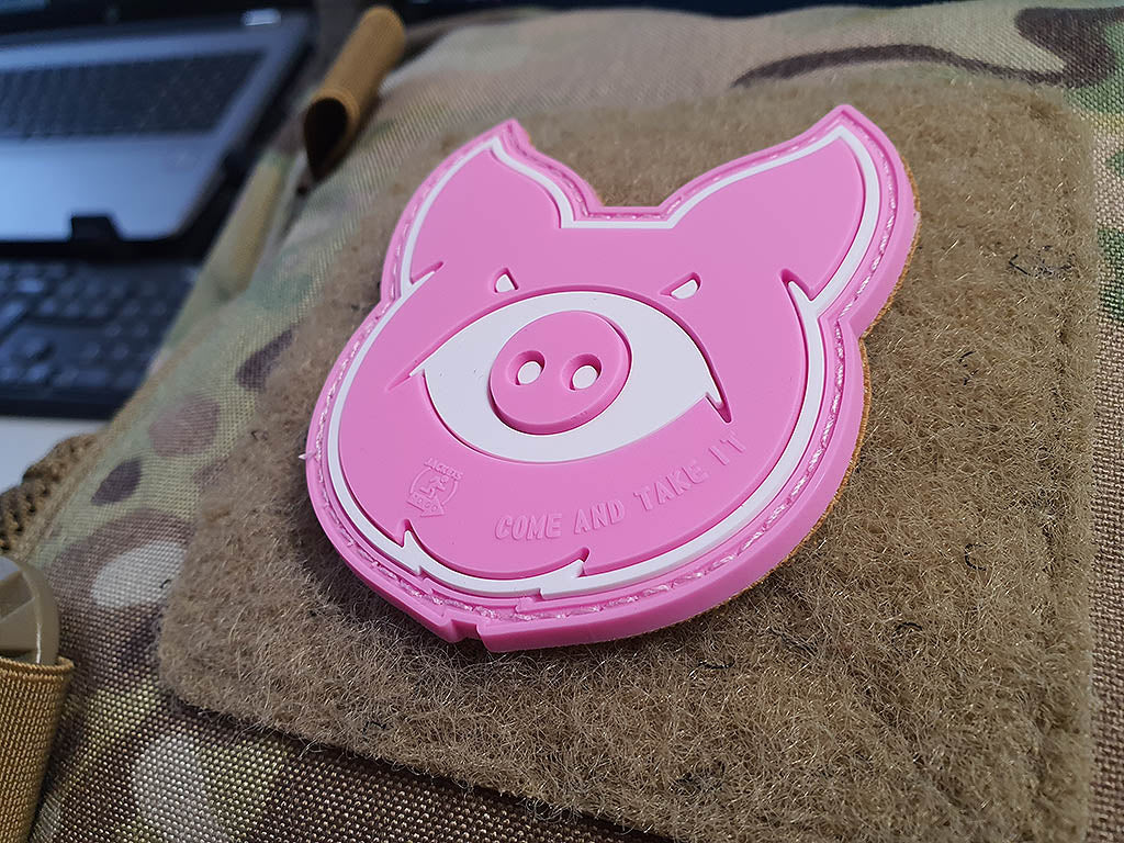 MonsterPig Patch, pink, 3D Rubber Patch - Patch Snatched