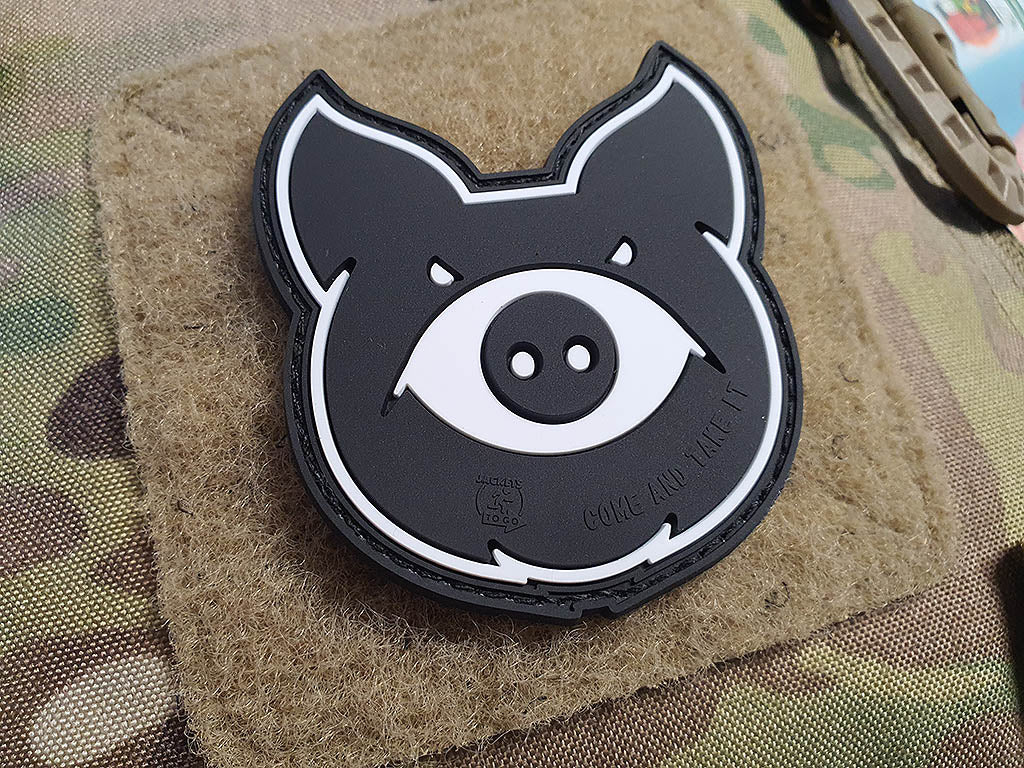 MonsterPig Patch, swat, 3D Rubber Patch - Patch Snatched