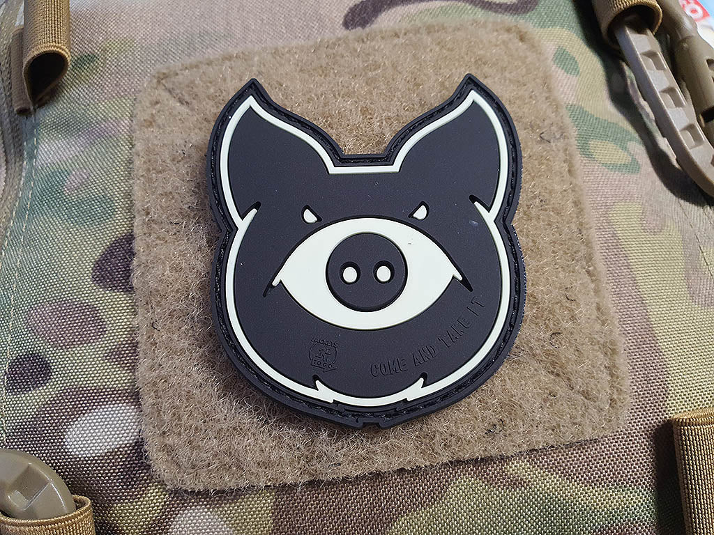 MonsterPig Patch, gid, 3D Rubber Patch