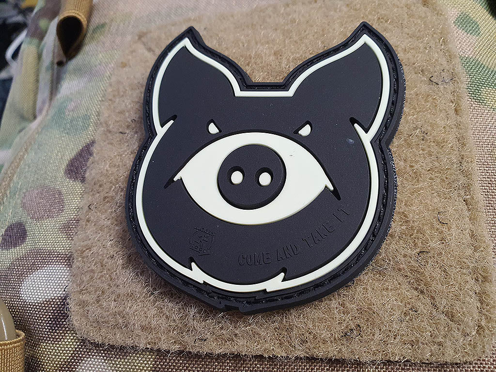 MonsterPig Patch, gid, 3D Rubber Patch