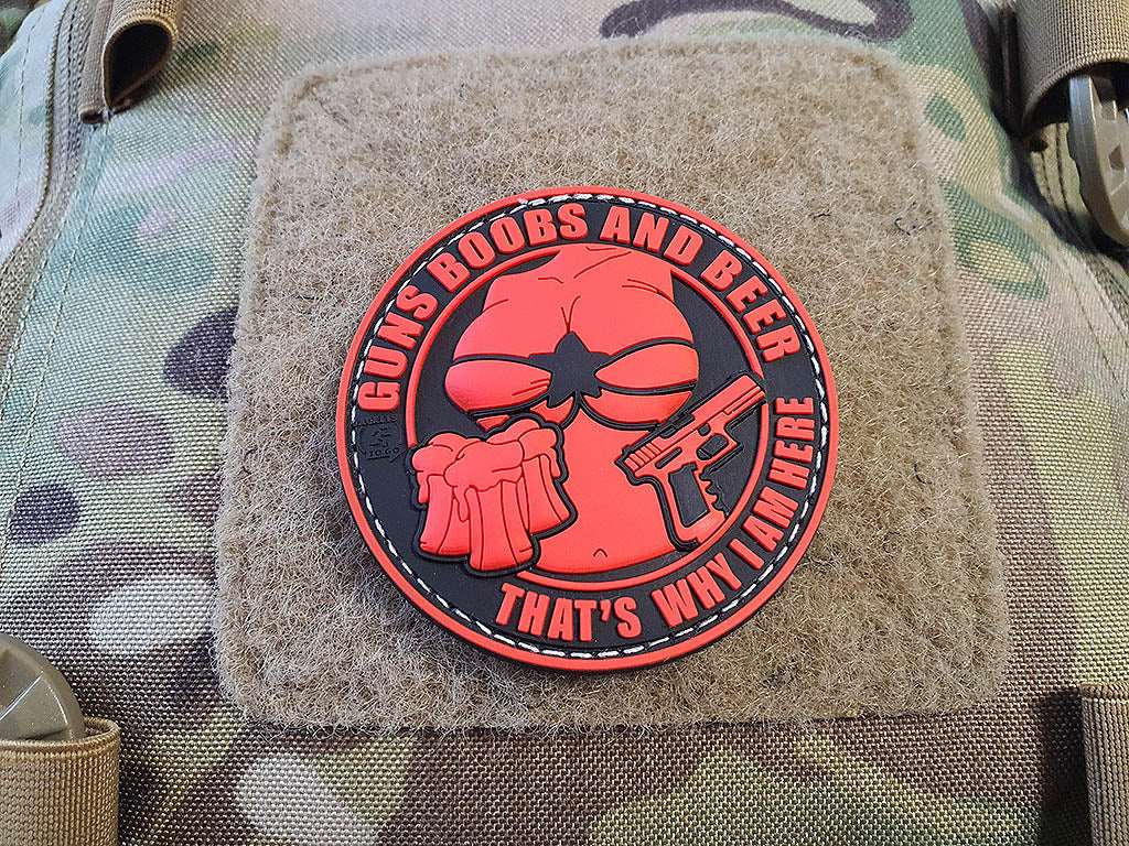 Guns Boobs and Beer Patch, blackmedic / 3D Rubber patch