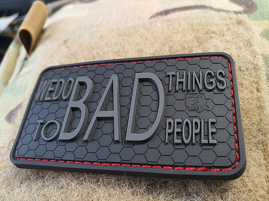 WE DO BAD THINGS ...  Insider Patch, blackops, 3D Rubber Patch