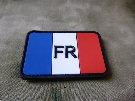 Patch drapeau France, couleur / patch en caoutchouc 3D