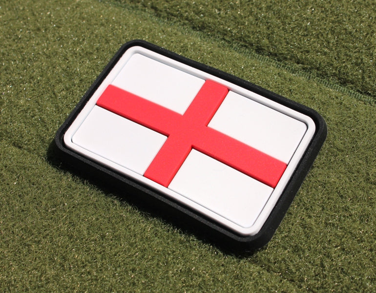 England-Flaggen-Patch, vollfarbig / 3D-Rubber-Patch